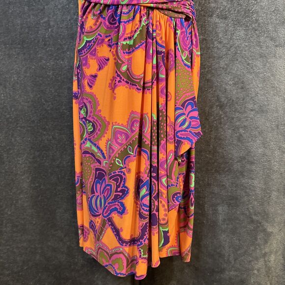 LAUREN RALPH LAUREN MULTICOLOR ABSTRACT PRINT DRESS SZ 6 NWT - Picture 5 of 15
